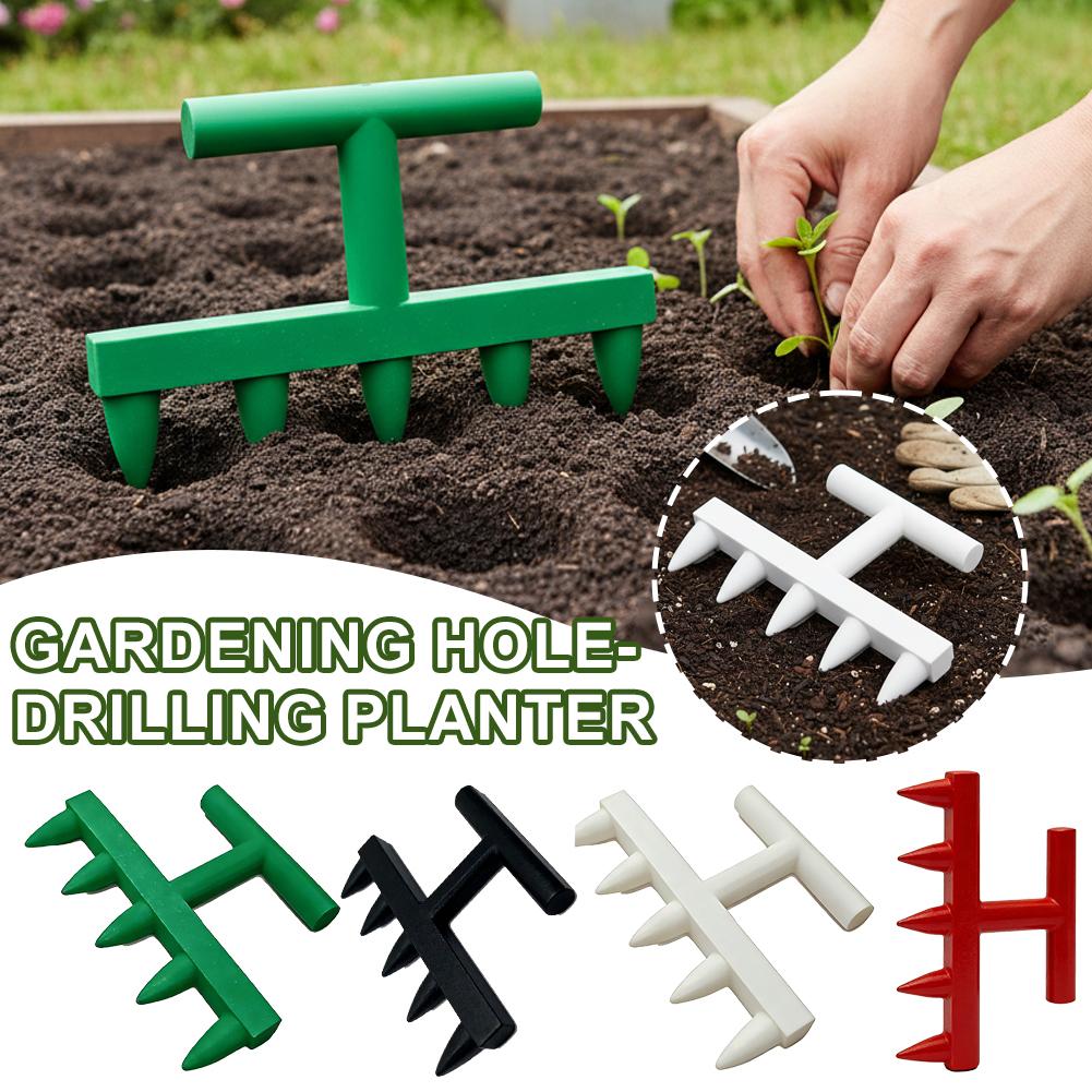 Gardening Tools Vegetables - Garten-Lochstanzer für Samen, Haushalts-Gemüse- und Blumen-Setzlingsstanzer,