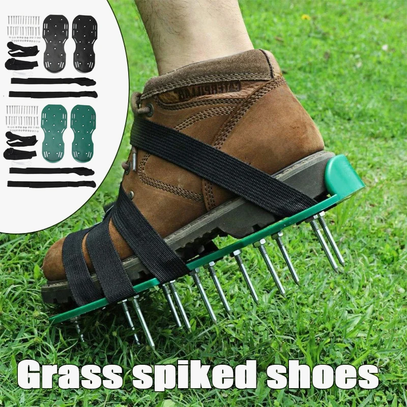 Gardening Tools Revit - 1 Paar Rasenbelüfter-Sandalen mit Spikes, Garten-Gehschuhe,