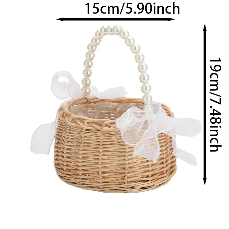 Perlenbesetzter Rattan-Blumenk – Gardening Tools Girls Bewertung und Preis