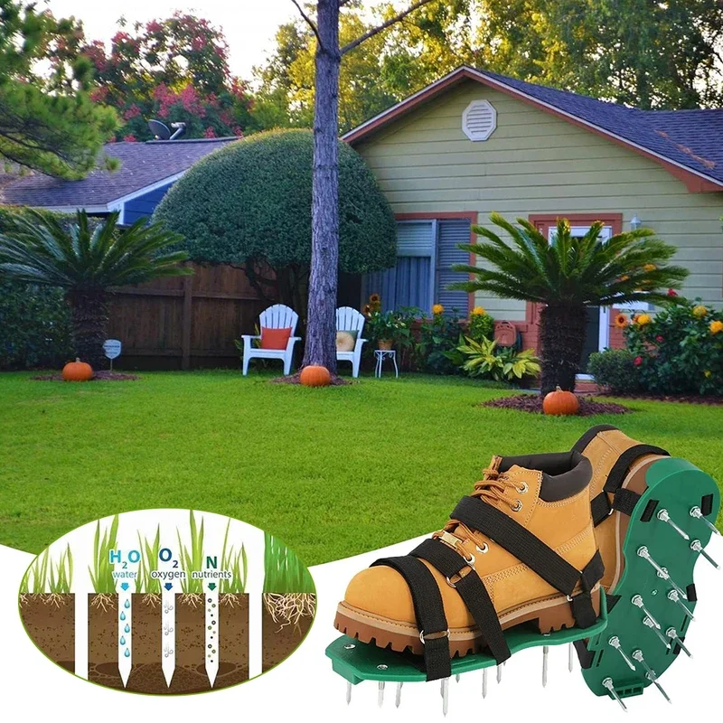 D 1 Paar Gras-Spikes Garten-Sa – Gardening Tools Revit Bewertung und Preis